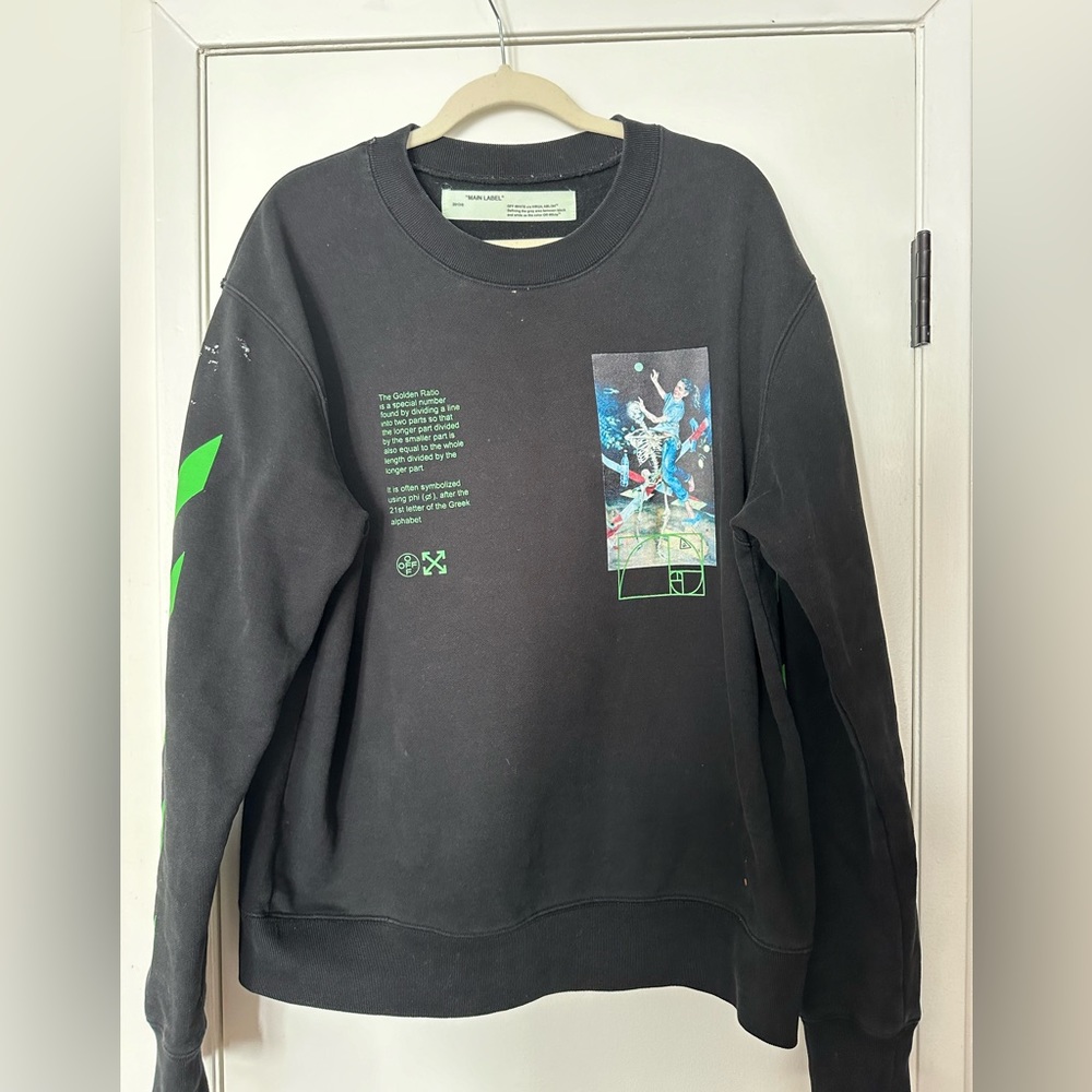 OFF-WHITE Pascal Golden Ratio Painting Sweatshirt Medium